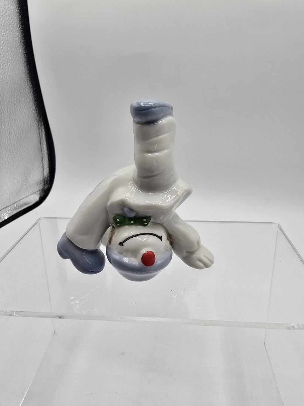Vtg 1978 Japan Fitz and Floyd Kitschy Hand Painted Clowns Porcelain Figurine